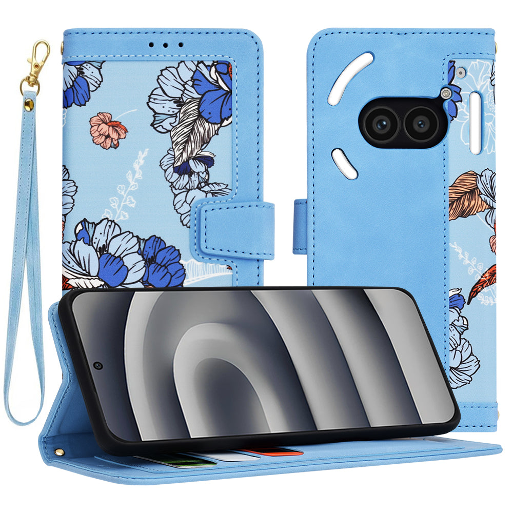 Funda para Nothing Phone (2a) Plus / Phone (2a), Techsuit, FlipCraft, Azul