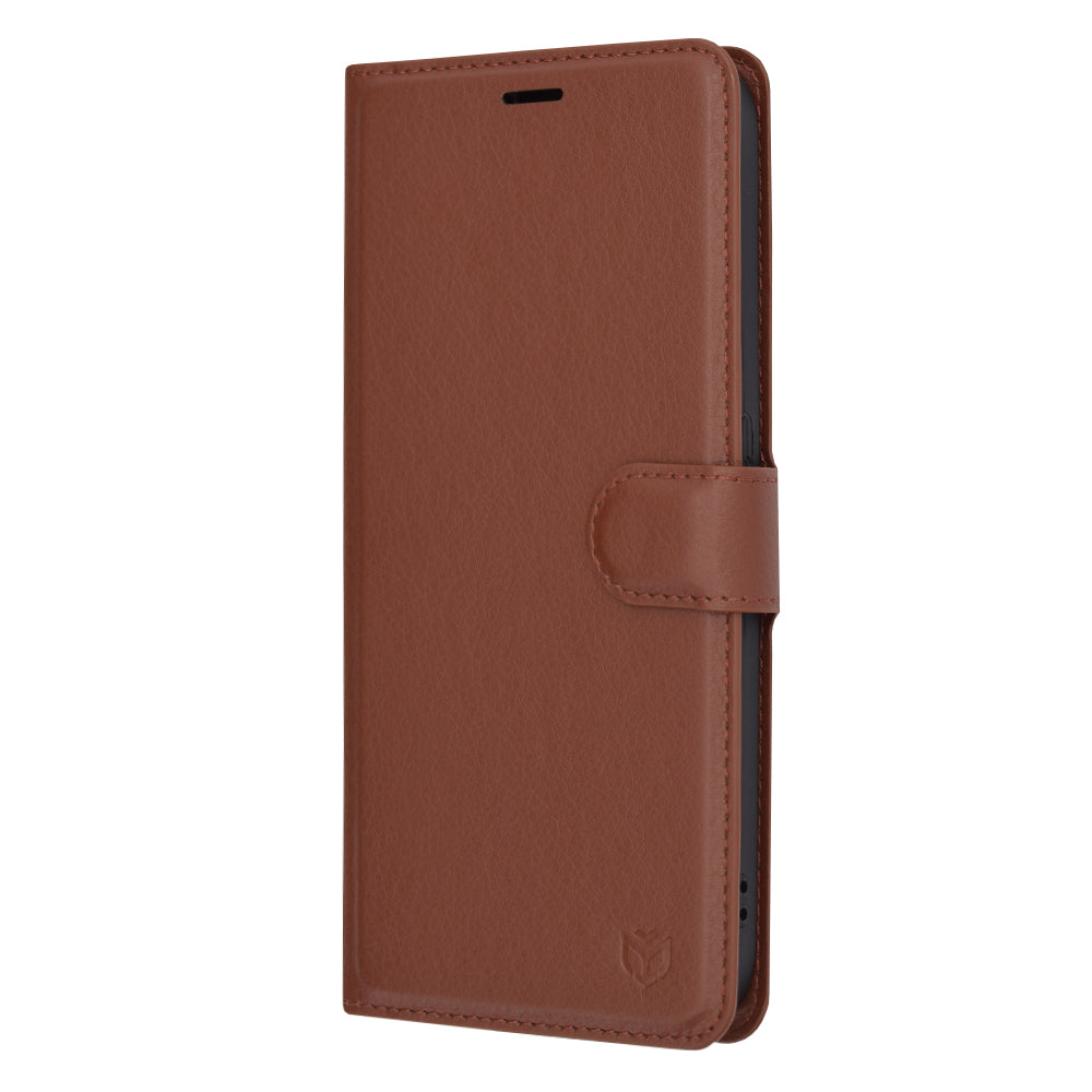 Funda para Nothing Phone (2a) Plus / Phone (2a), Techsuit, Folio de cuero, Marrón
