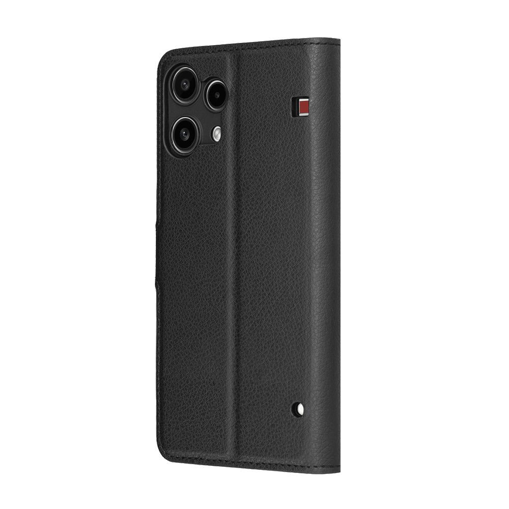 Funda para Nothing Phone (3a) Lite, Techsuit, Leather Folio, Negra