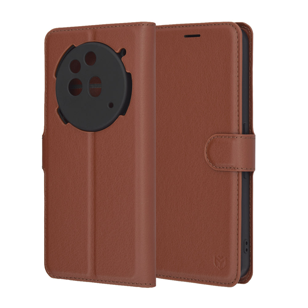 Funda para Nothing Phone (3a) Pro, Techsuit, Leather Folio, Marrón