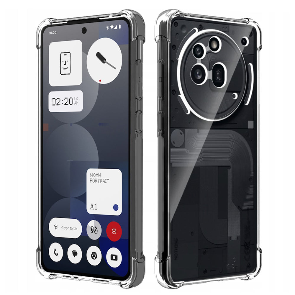Funda para Nothing Phone (3a) Pro, Techsuit, Antigolpes Transparente, Transparente