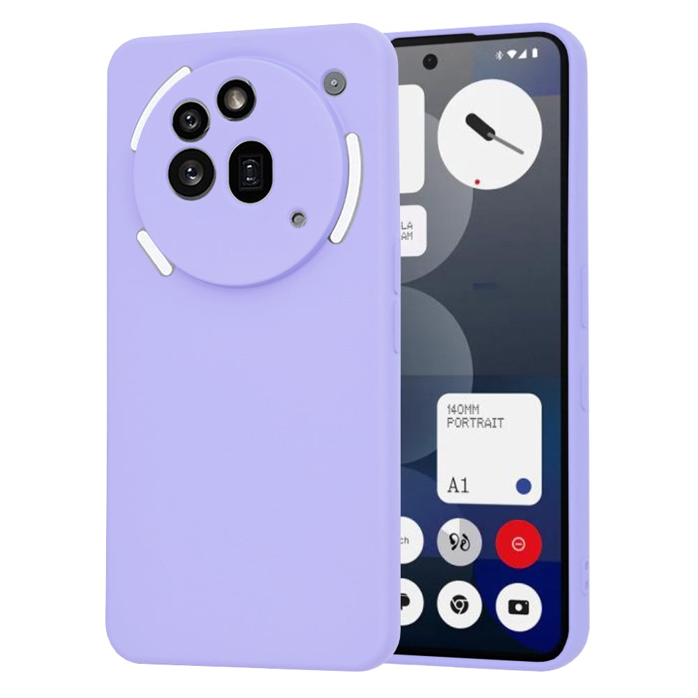 Funda para Nothing Phone (3a) Pro, Techsuit, SoftFlex, Morado Claro