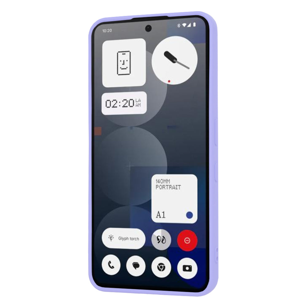 Funda para Nothing Phone (3a) Pro, Techsuit, SoftFlex, Morado Claro