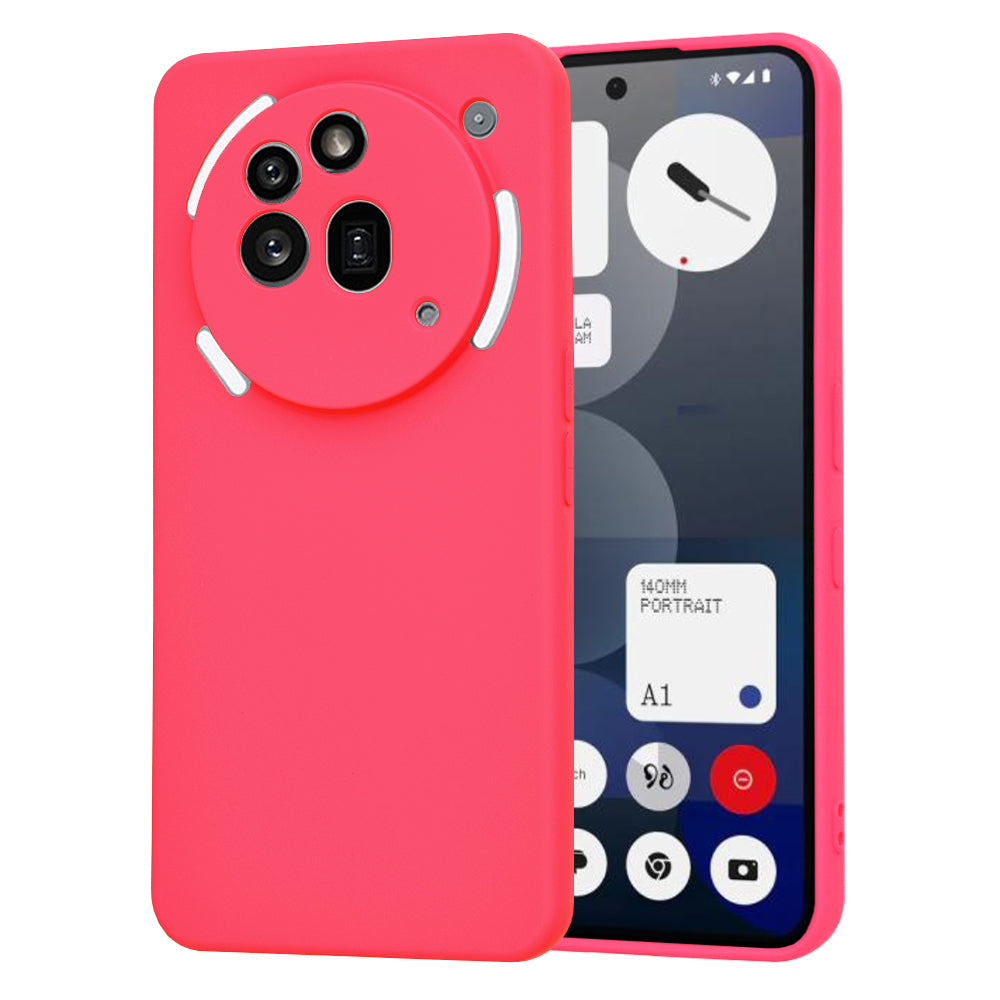 Funda para Nothing Phone (3a) Pro, Techsuit, SoftFlex, Rosa Oscuro
