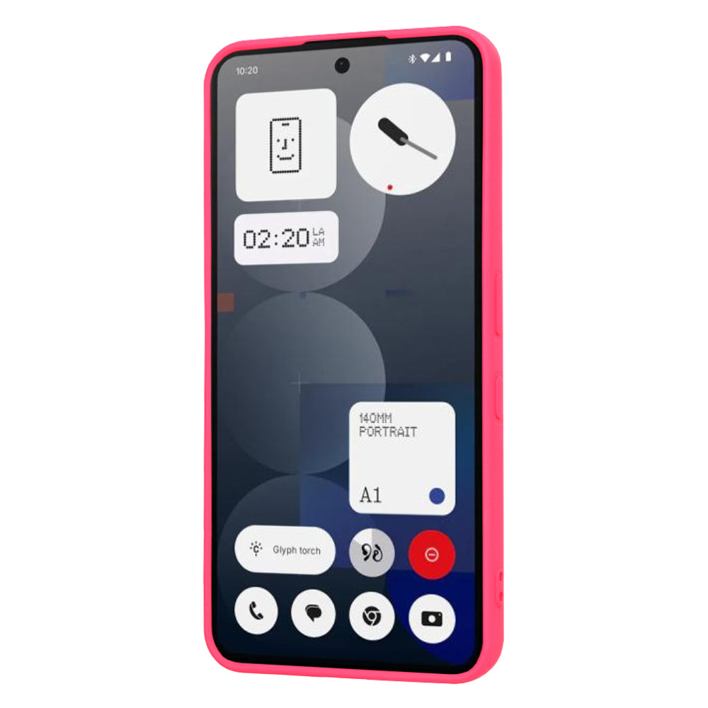 Funda para Nothing Phone (3a) Pro, Techsuit, SoftFlex, Rosa Oscuro