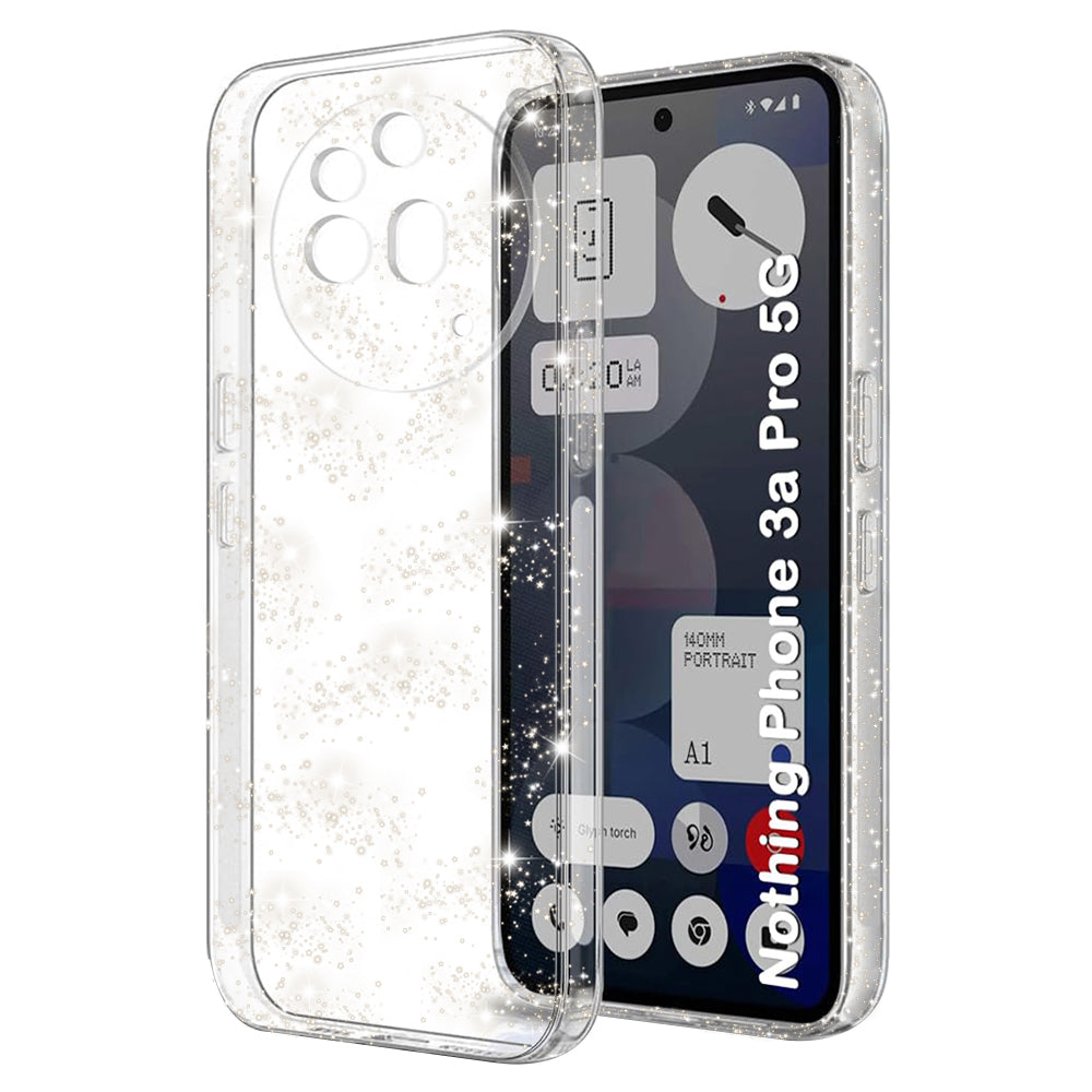 Funda para Nothing Phone (3a) Pro, Techsuit, SparkleSkin, Transparente