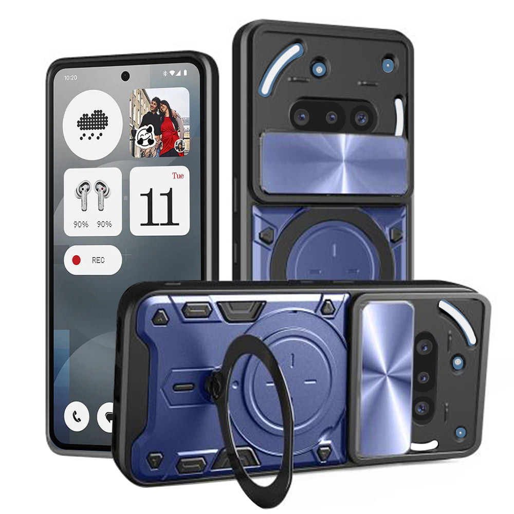 Funda para Nothing Phone (3a), Techsuit, CamGuard Pro, Azul
