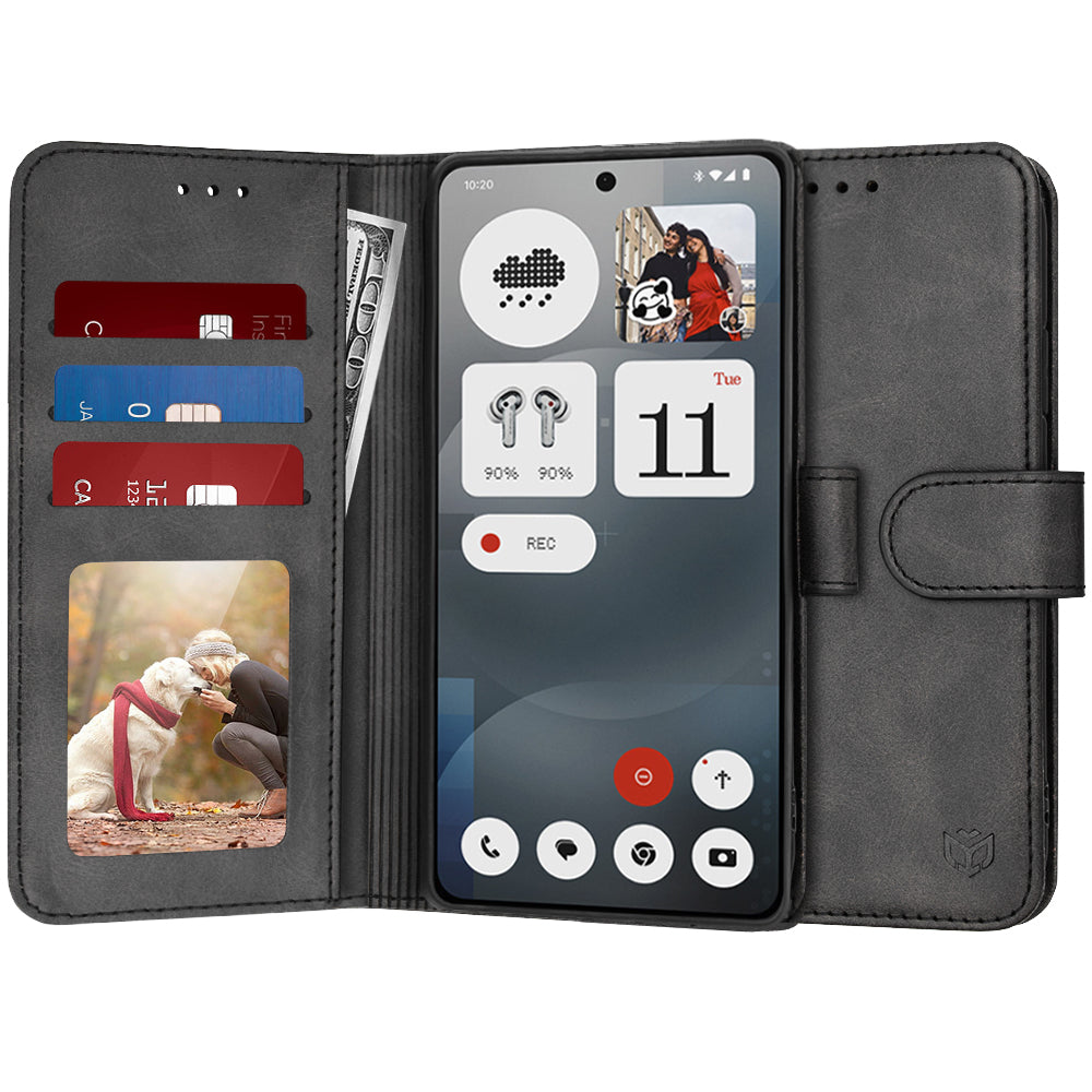 Funda para Nothing Phone (3a), Techsuit, Diary Book, Negra