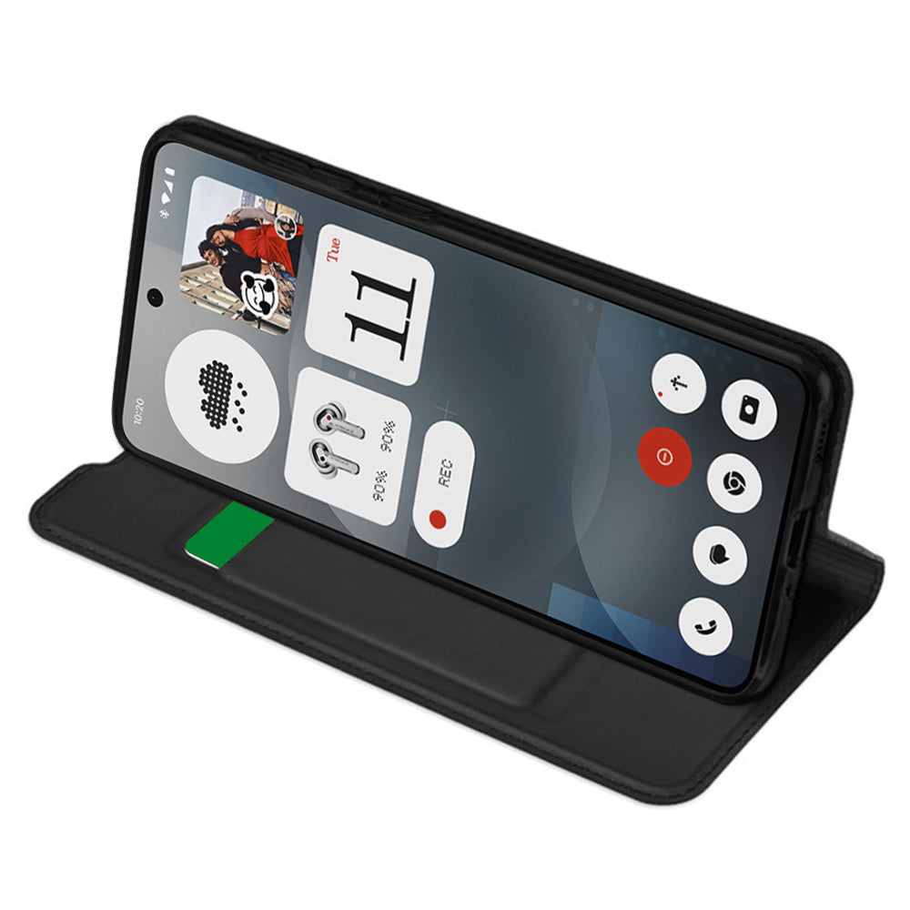 Funda para Nothing Phone (3a), Techsuit, Magskin Book, Negra