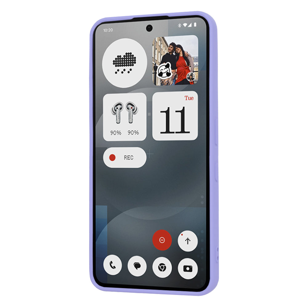 Funda para Nothing Phone (3a), Techsuit, SoftFlex, Morado Claro