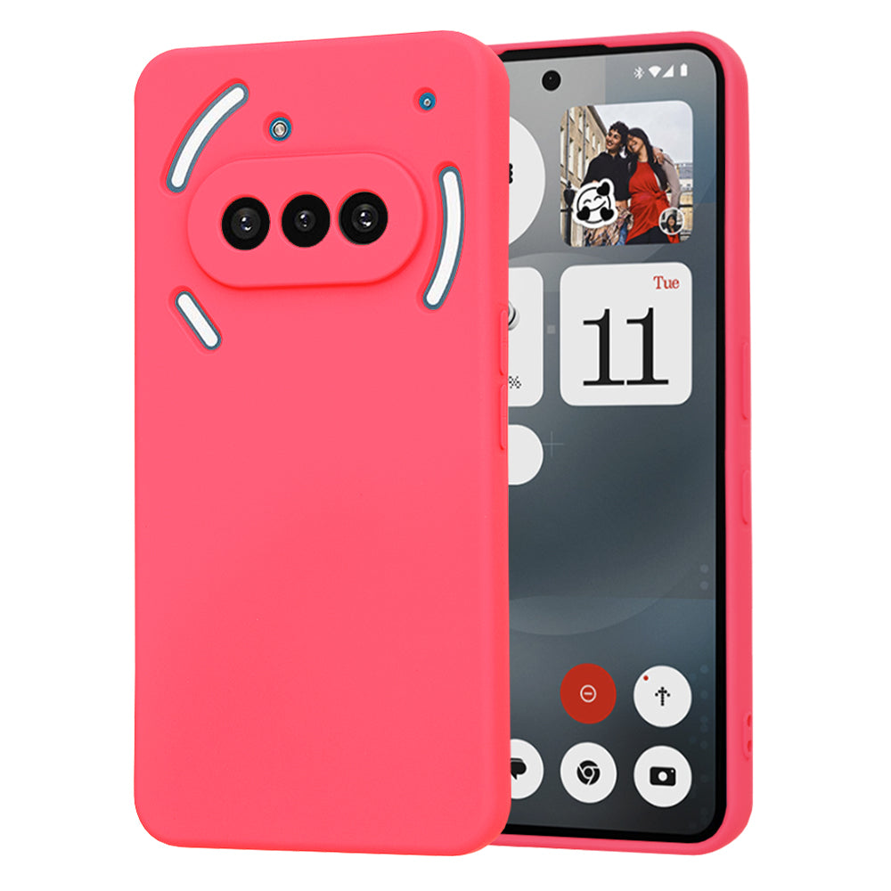 Funda para Nothing Phone (3a), Techsuit, SoftFlex, Rosa Oscuro