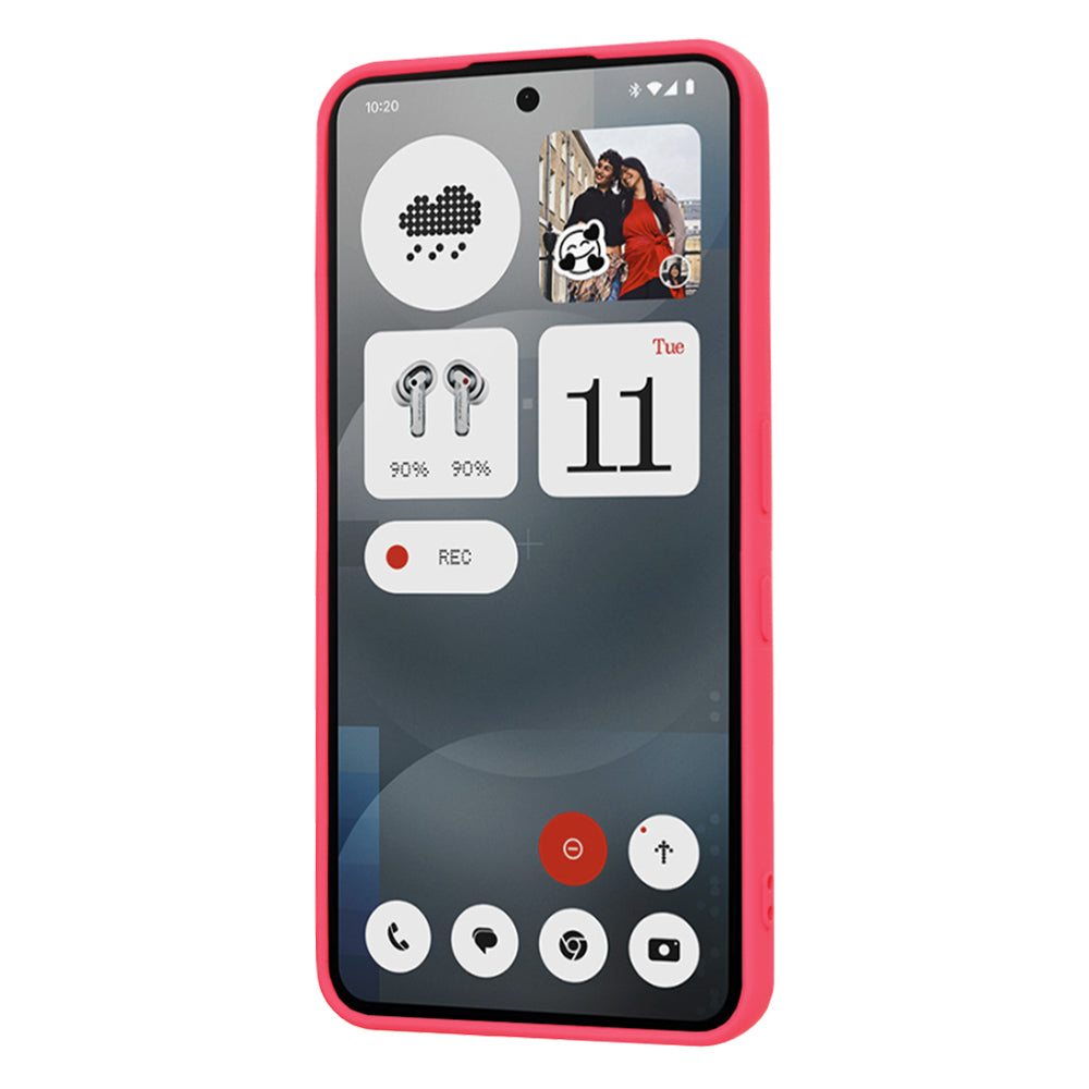 Funda para Nothing Phone (3a), Techsuit, SoftFlex, Rosa Oscuro