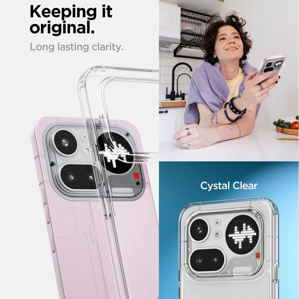 Funda para Nothing Phone (4a) Pro, Spigen, Ultra Hybrid, Transparente ACS11632