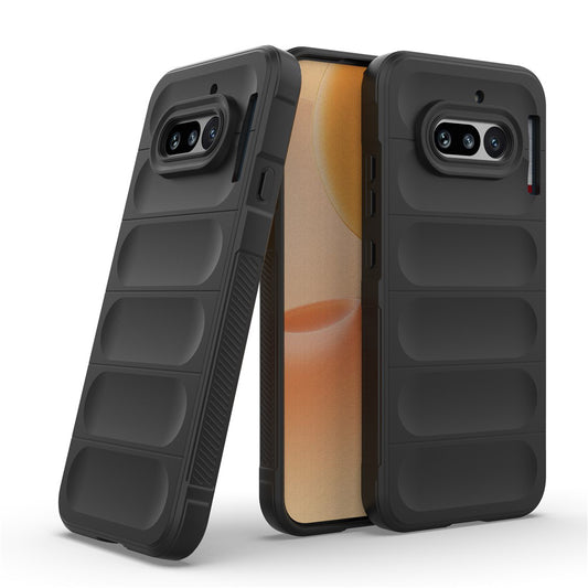 Funda para Nothing Phone (4a), Techsuit, Magic Shield, Negra