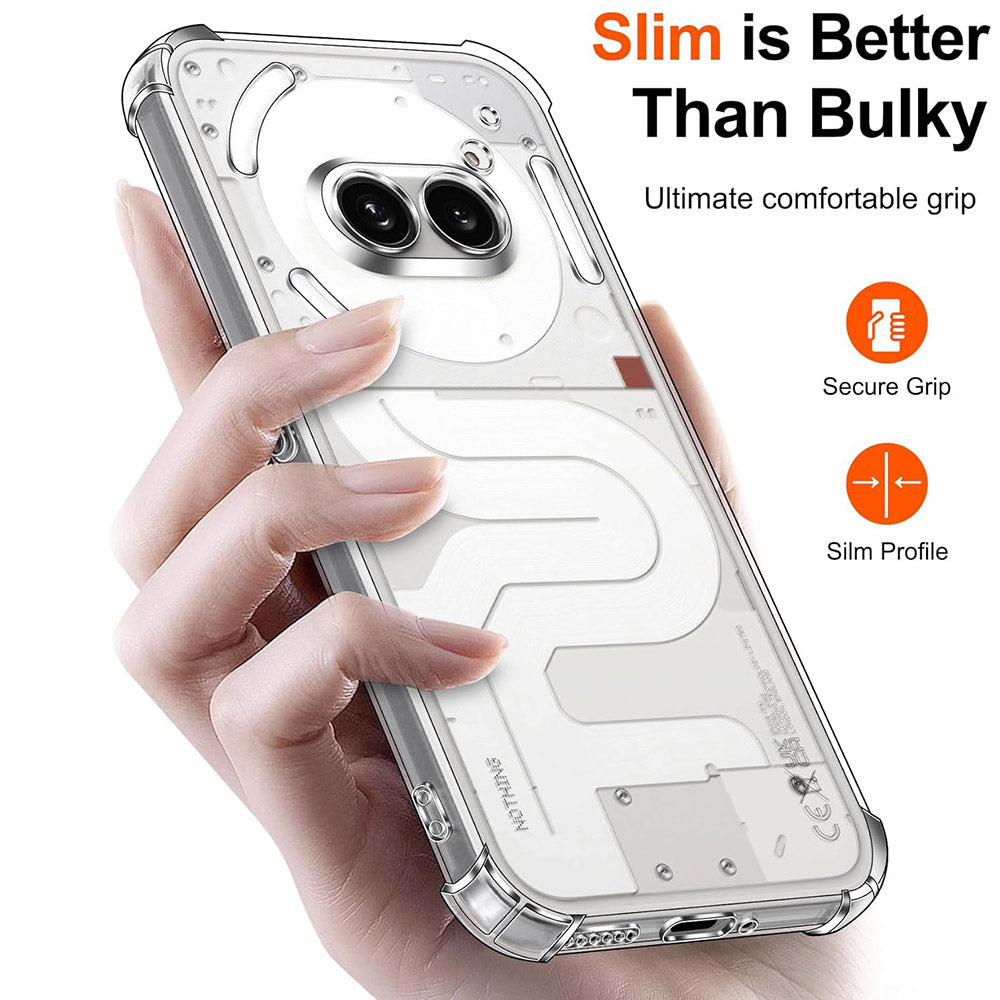 Funda para Nothing Phone (4a), Techsuit, Shockproof Clear, Transparente