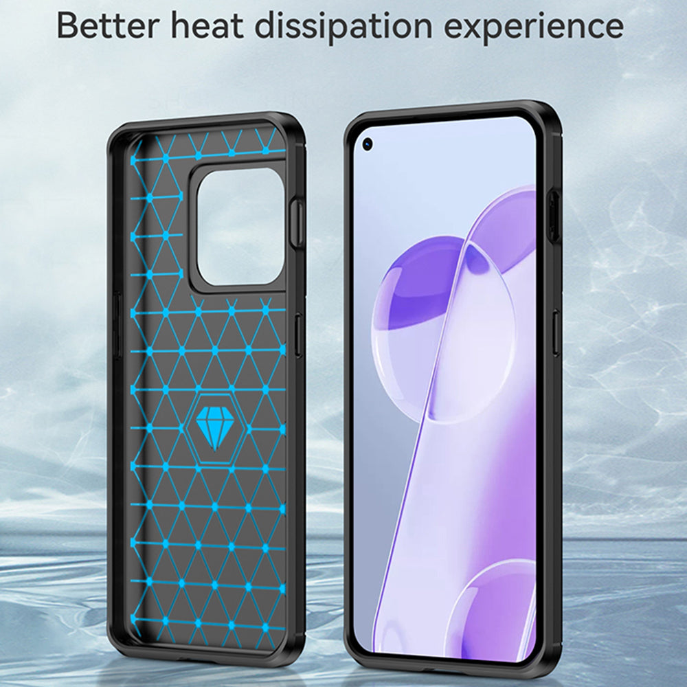 Funda para OnePlus 10 Pro, Techsuit, Carbono, Negra