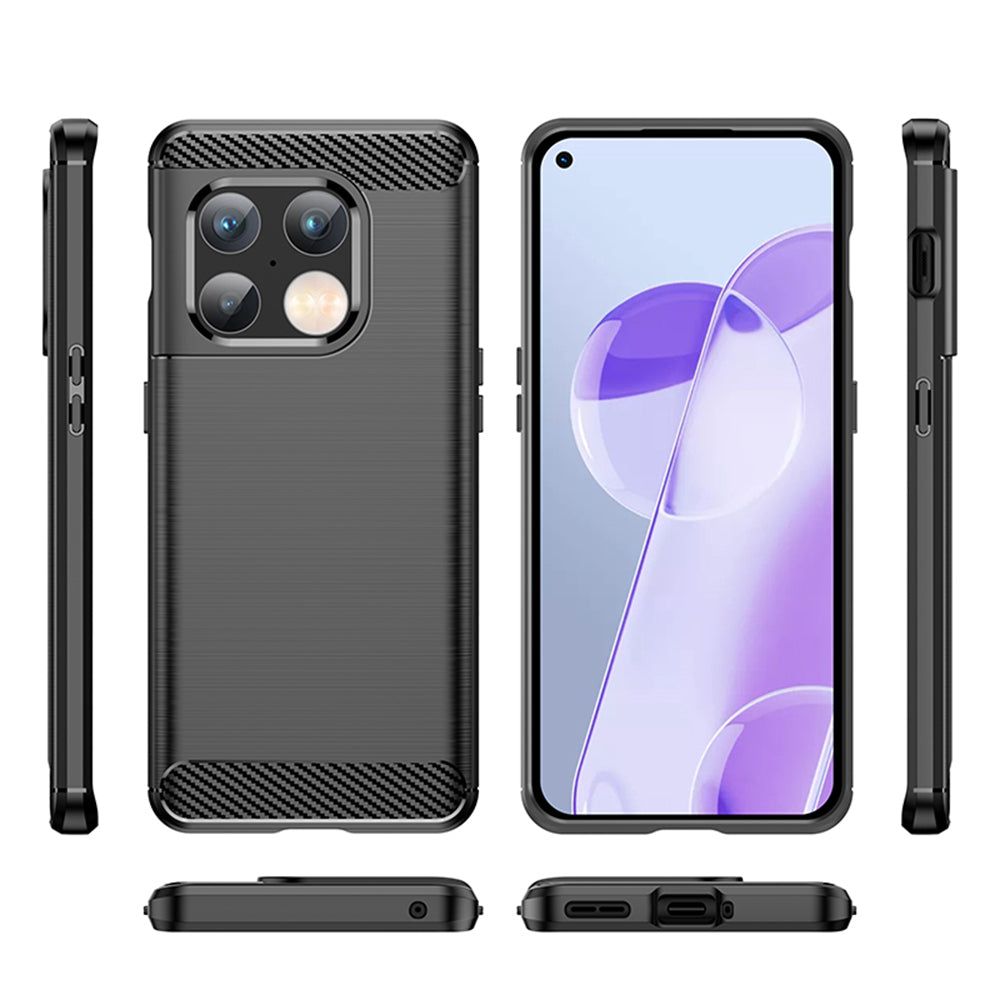 Funda para OnePlus 10 Pro, Techsuit, Carbono, Negra