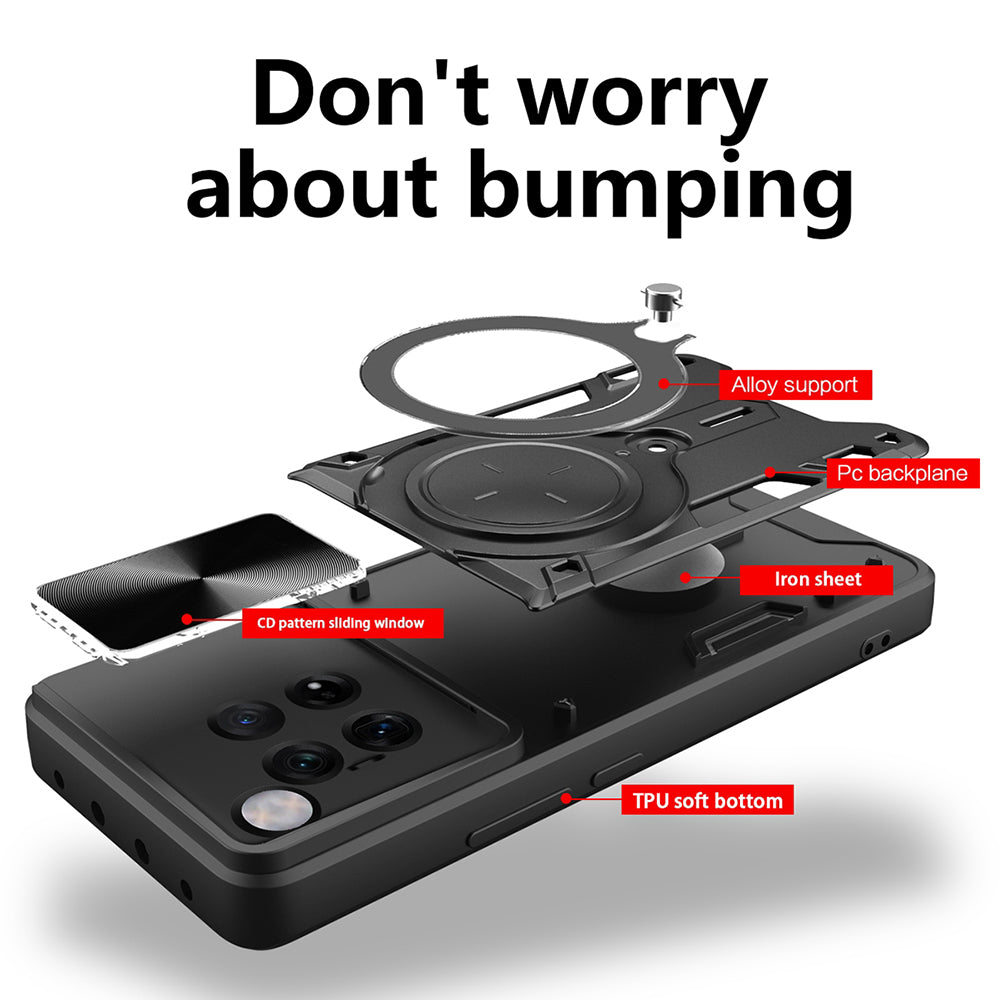 Funda para OnePlus 12, Techsuit, CamGuard Pro, Negra
