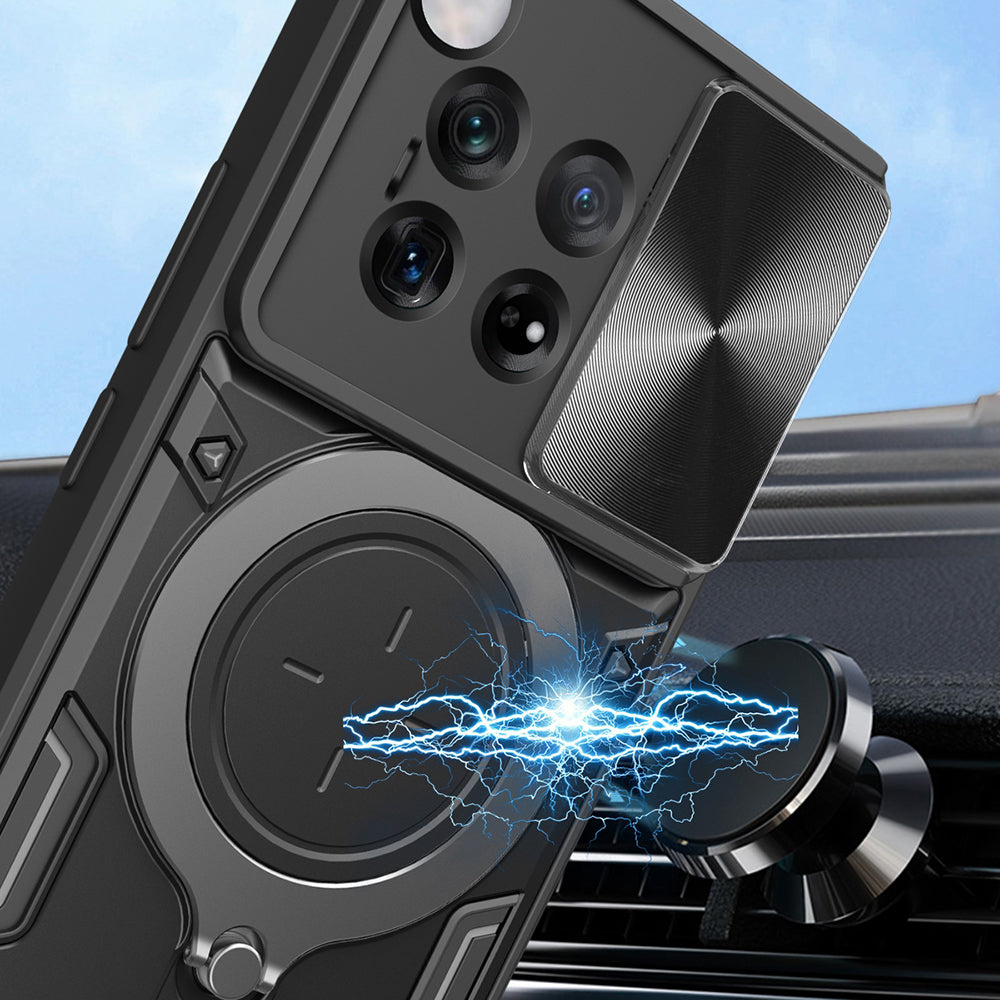 Funda para OnePlus 12, Techsuit, CamGuard Pro, Negra