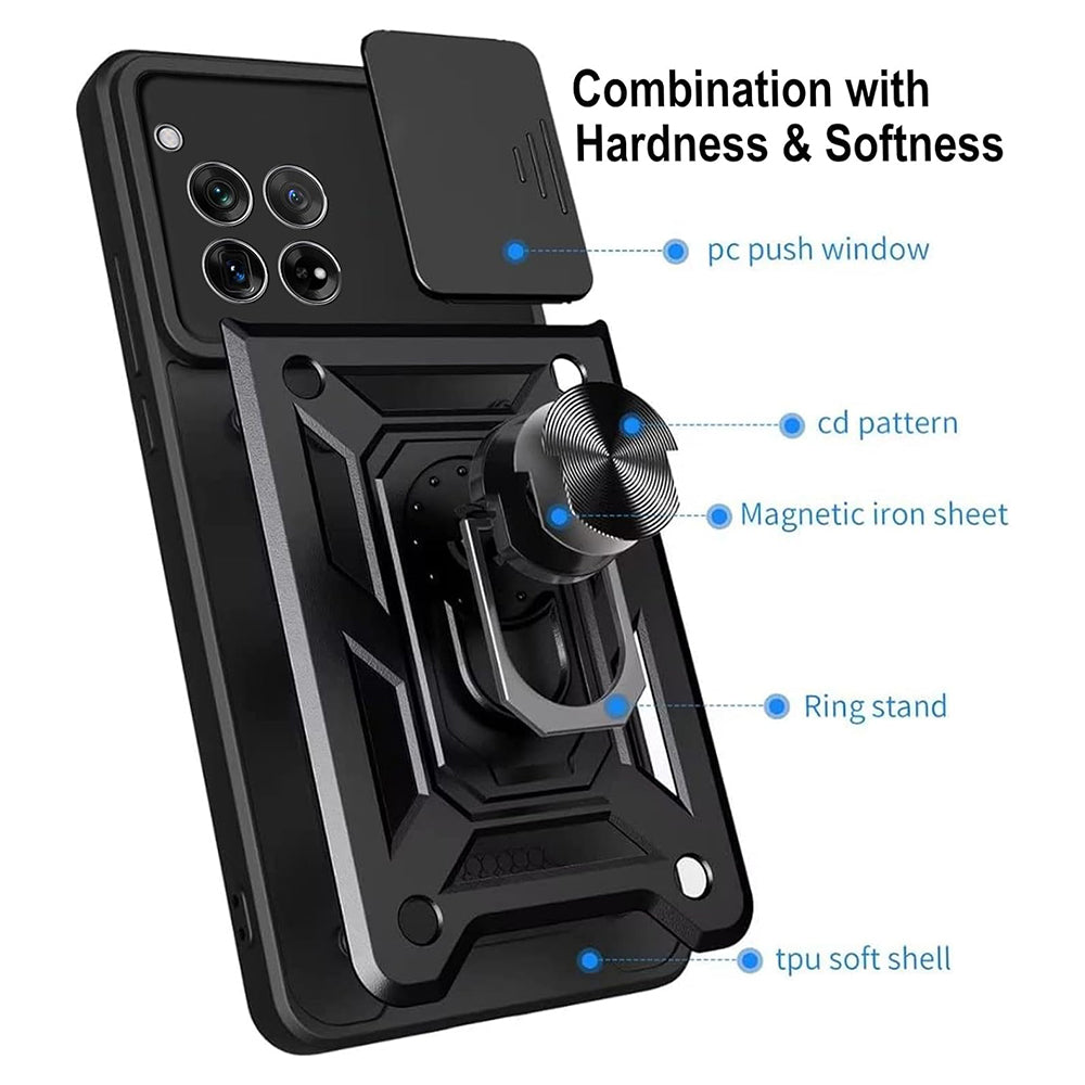 Funda para OnePlus 12, Techsuit, CamShield, Negra