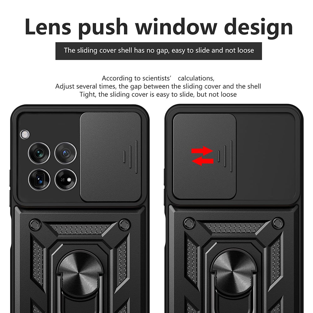 Funda para OnePlus 12, Techsuit, CamShield, Negra
