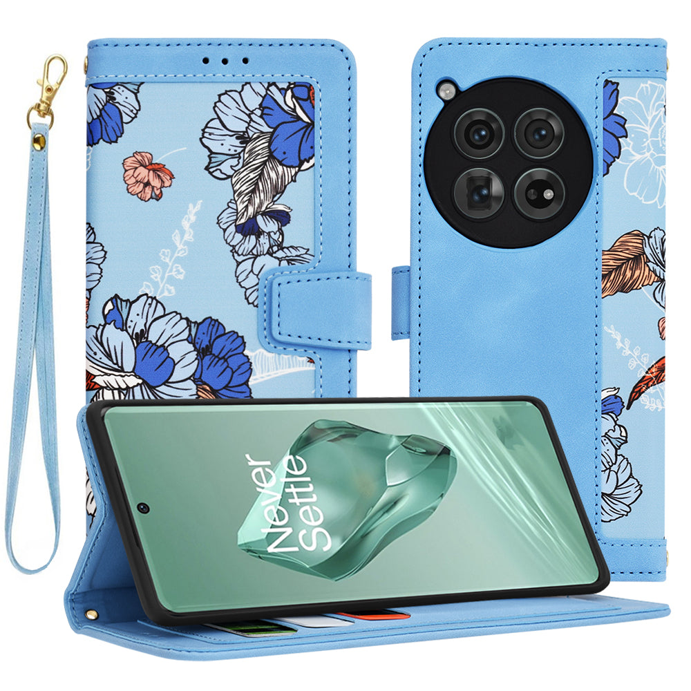 Funda para OnePlus 12, Techsuit, FlipCraft, Azul