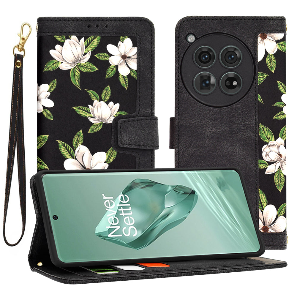 Funda para OnePlus 12, Techsuit, FlipCraft, Negra