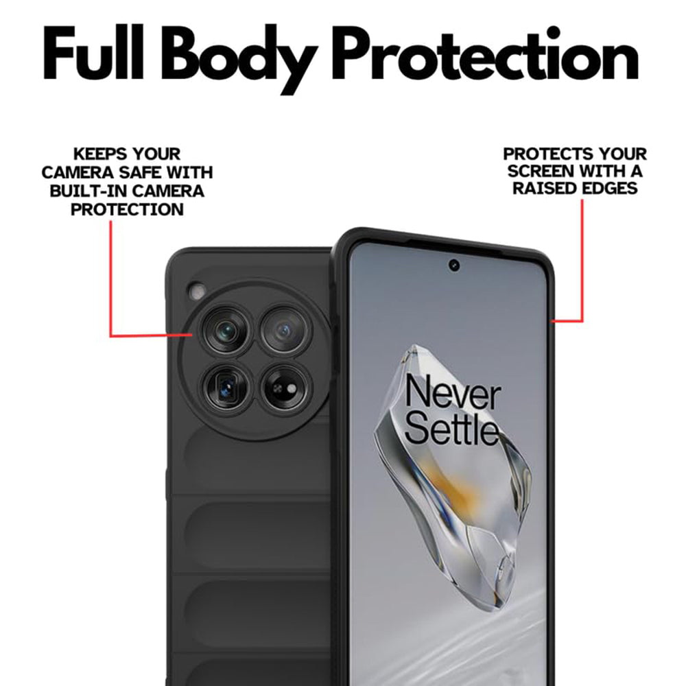 Funda para OnePlus 12, Techsuit, Magic Shield, Negra