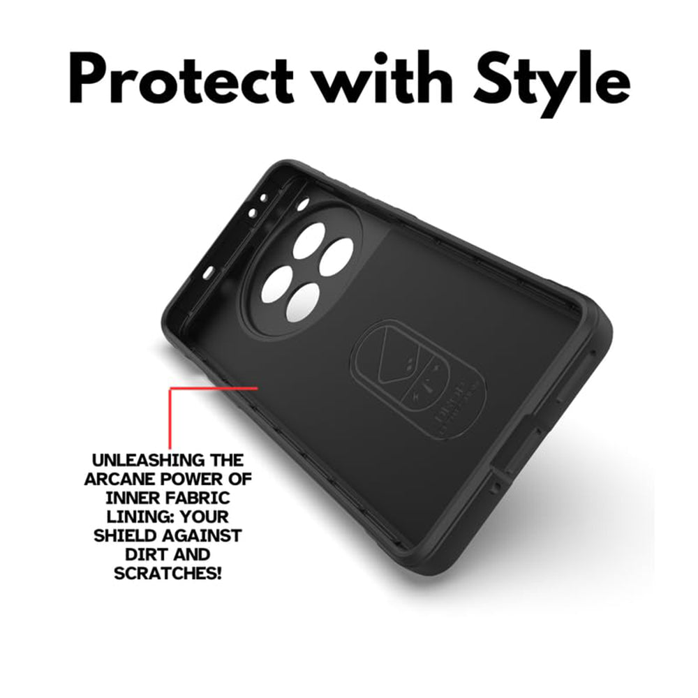 Funda para OnePlus 12, Techsuit, Magic Shield, Negra