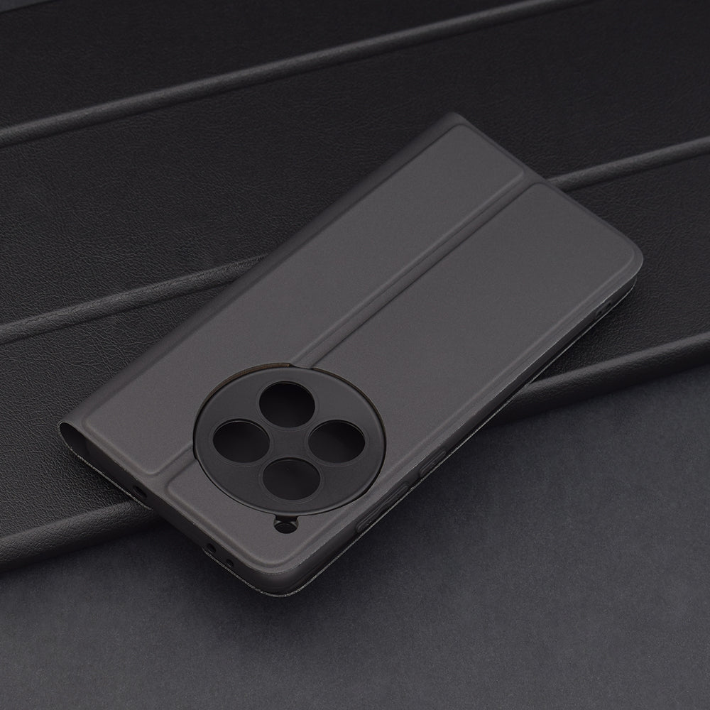 Funda para OnePlus 12, Techsuit, Magskin Book, Negra