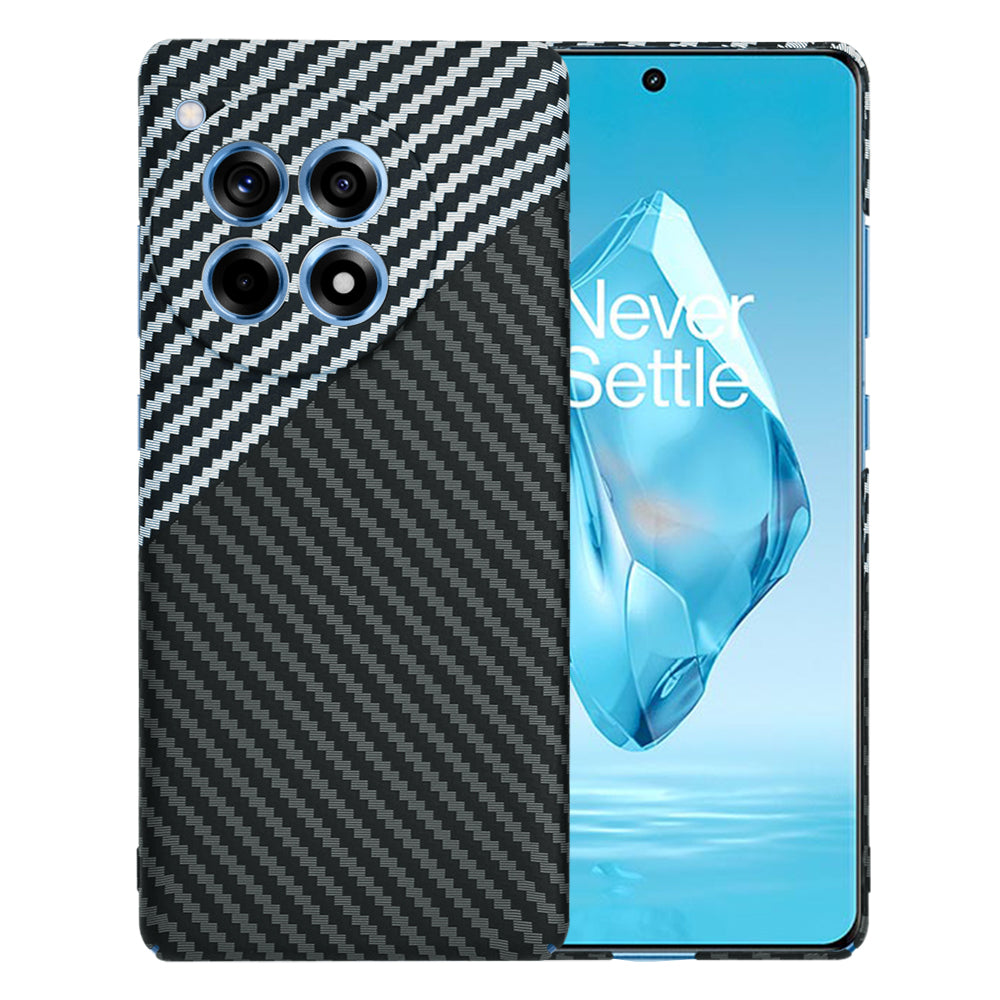 Funda para OnePlus 12R, Techsuit, Carbonite FiberShell, Negra Gris