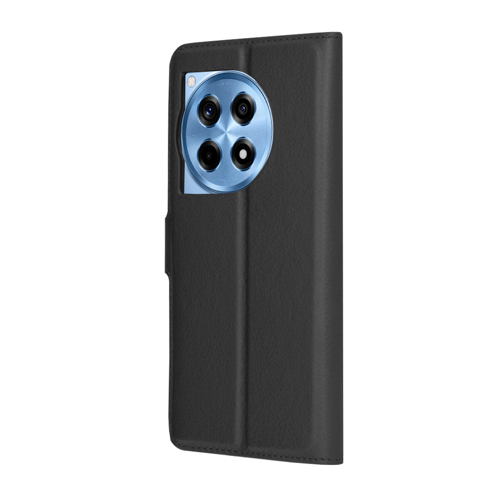 Funda para OnePlus 12R, Techsuit, Leather Folio, Negra