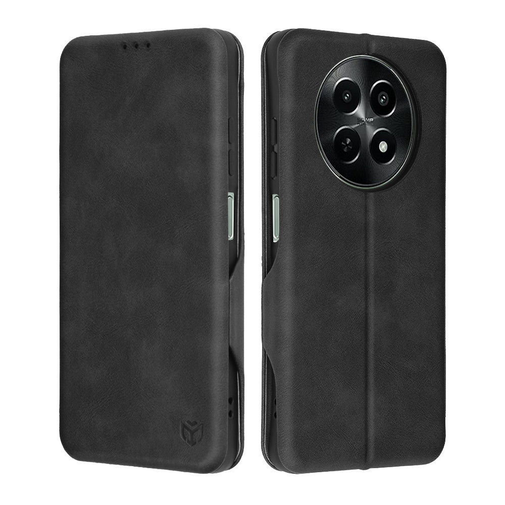 Funda para OnePlus 12R, Techsuit, Safe Wallet Plus, Negra