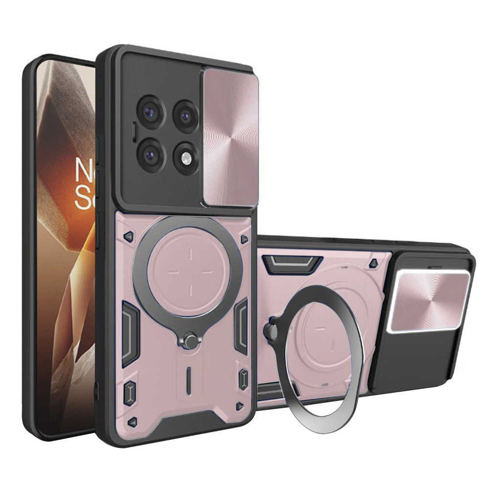 Funda para OnePlus 13R, Techsuit, CamGuard Pro, Rosa Dorado