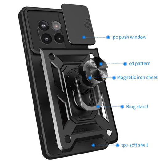 Funda para OnePlus 13R, Techsuit, CamShield, Negra