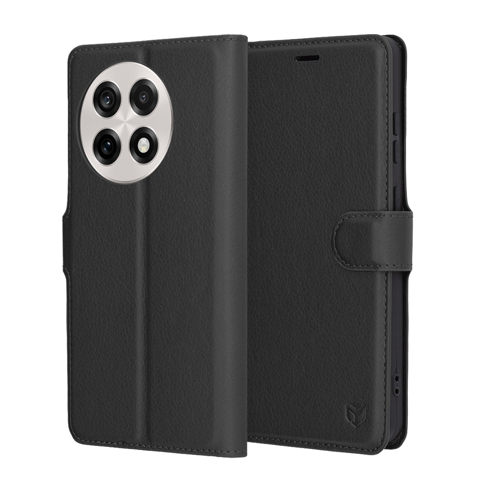 Funda para OnePlus 13R, Techsuit, Leather Folio, Negra
