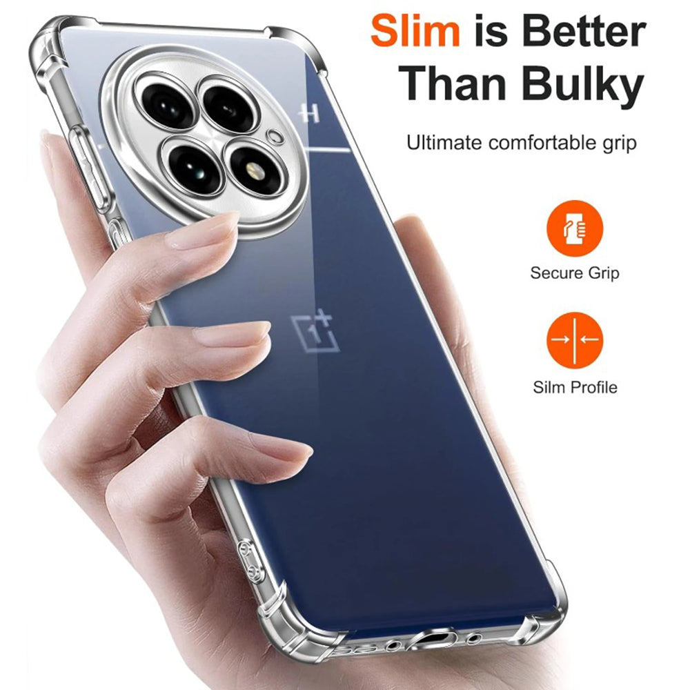 Funda para OnePlus 13R, Techsuit, Antigolpes Transparente, Transparente