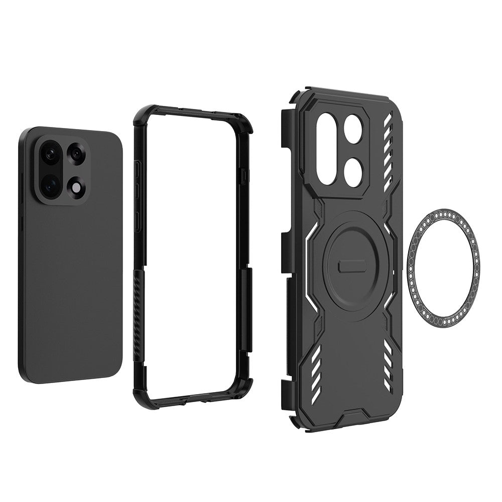 Funda MagSafe para OnePlus 15, Techsuit, ArmorMag, Negra
