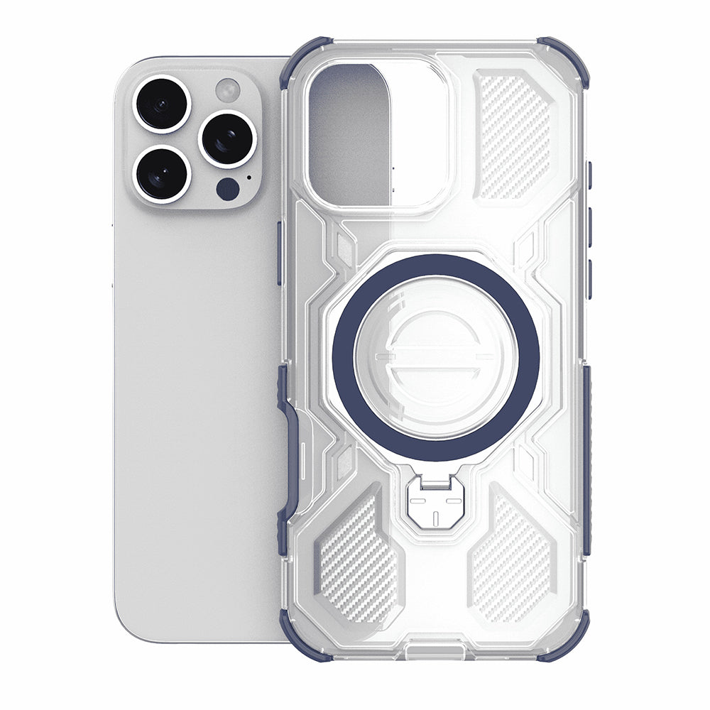 Funda para OnePlus 15, Techsuit, Carbon Shield Pro, Azul.