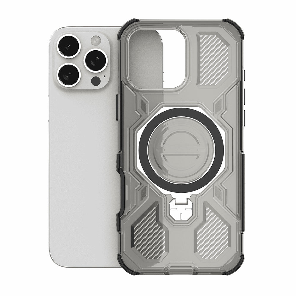 Funda para OnePlus 15, Techsuit, Carbon Shield Pro, Ahumado