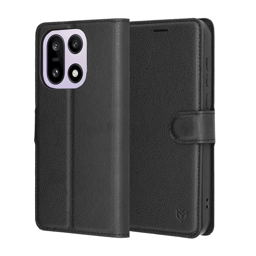 Funda para OnePlus 15, Techsuit, Leather Folio, Negra
