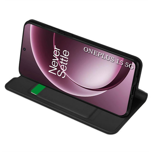 Funda para OnePlus 15, Techsuit, Magskin Book, Negra