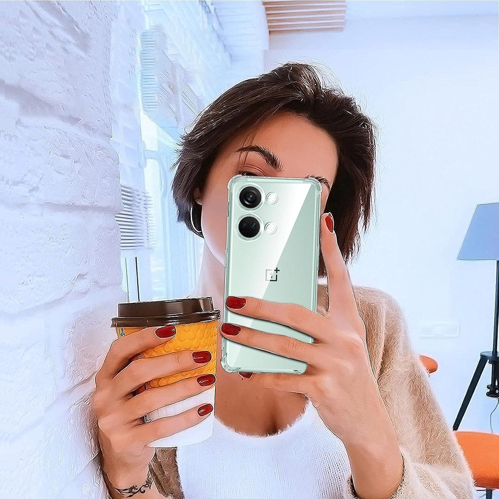 Funda para OnePlus Nord 3, Techsuit, Antigolpes Transparente, Transparente
