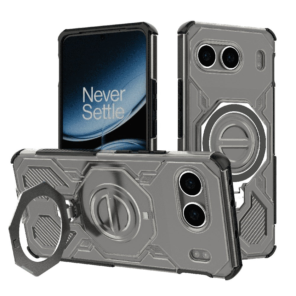 Funda para OnePlus Nord 4, Techsuit, Carbon Shield Pro, Ahumado