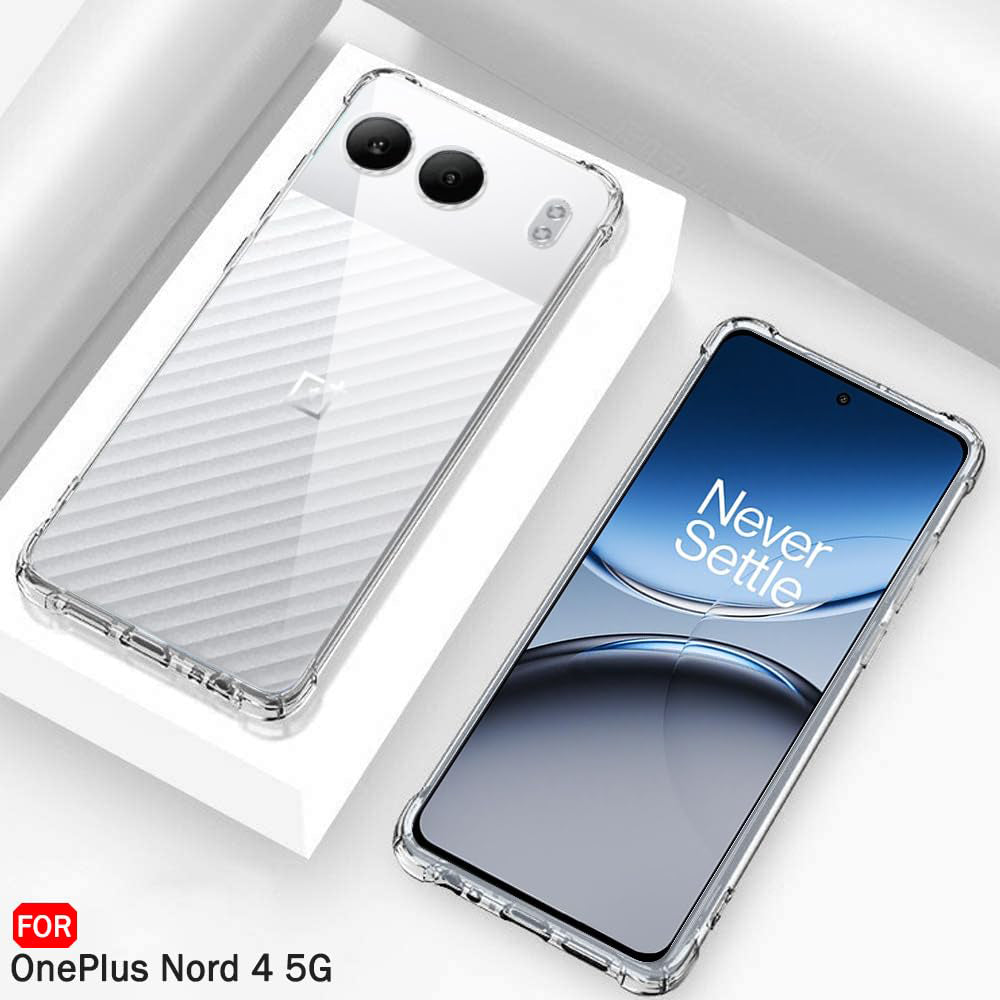 Funda para OnePlus Nord 4, Techsuit, Antichoque Transparente, Transparente