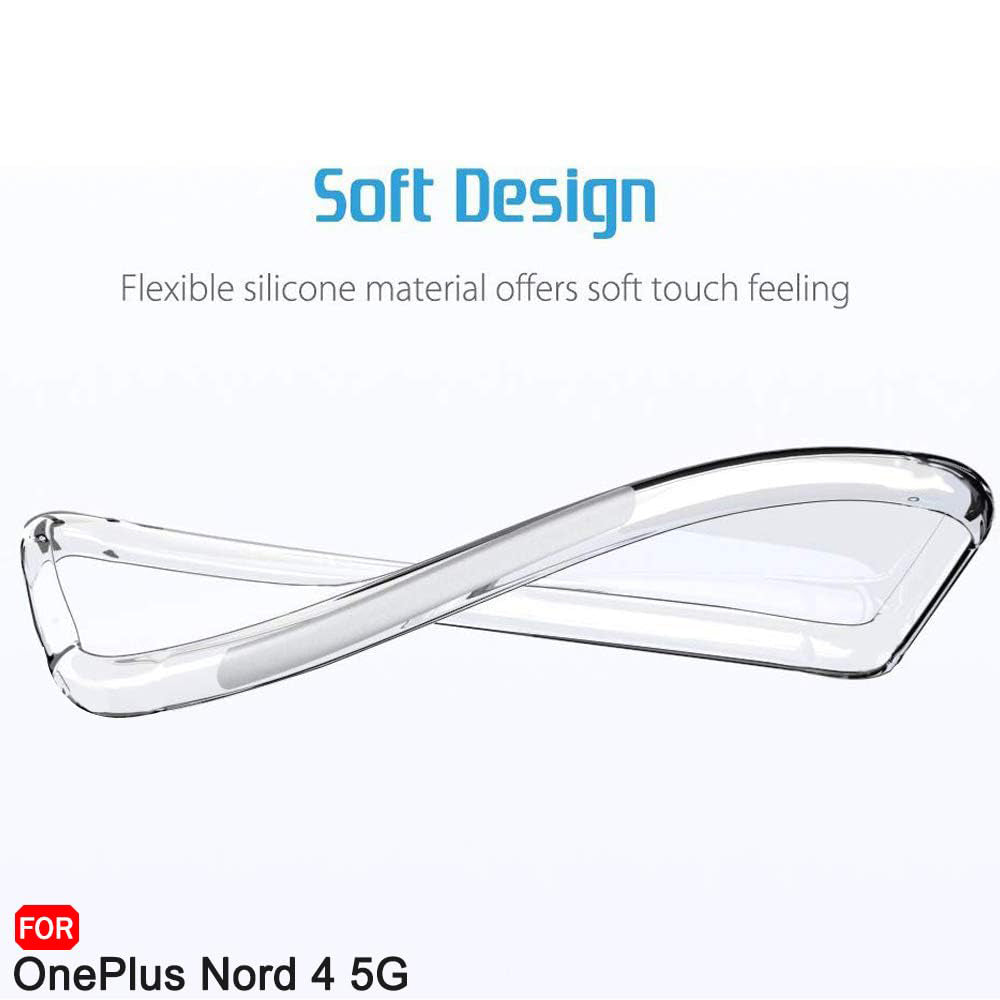 Funda para OnePlus Nord 4, Techsuit, Antichoque Transparente, Transparente