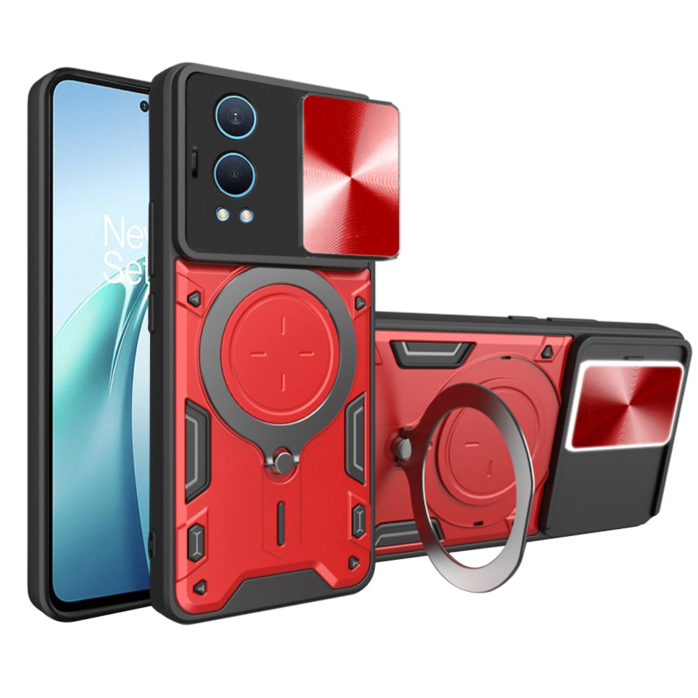 Funda para OnePlus Nord CE4 Lite, Techsuit, CamGuard Pro, Roja
