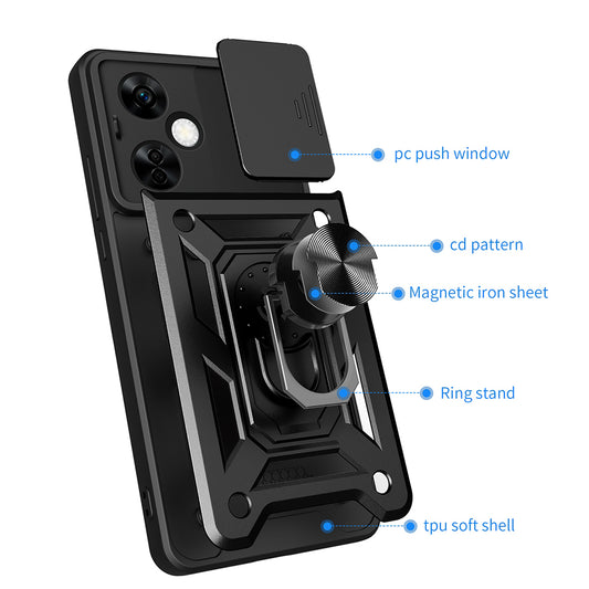 Funda para OnePlus Nord CE4 Lite, Techsuit, CamShield, Verde