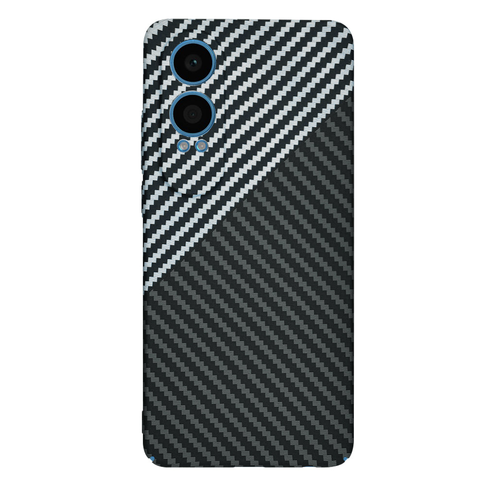Funda para OnePlus Nord CE4 Lite, Techsuit, Carbonite FiberShell, Negra Gris