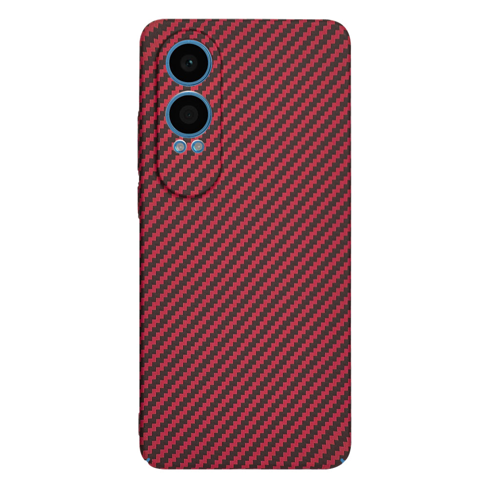 Funda para OnePlus Nord CE4 Lite, Techsuit, Carbonite FiberShell, Roja